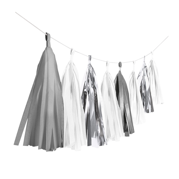 Garland Tassel Silver Dream Paper